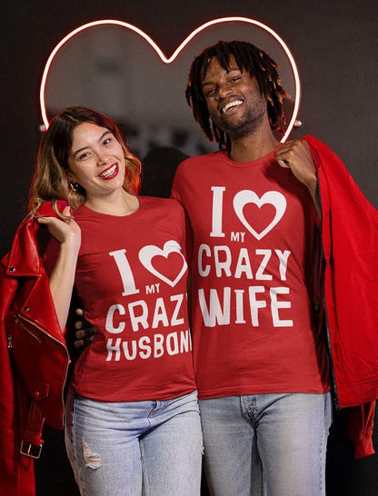 Love My Husband Wife Matching Shirts for Couples Him & Her Gifts Couple Outfits